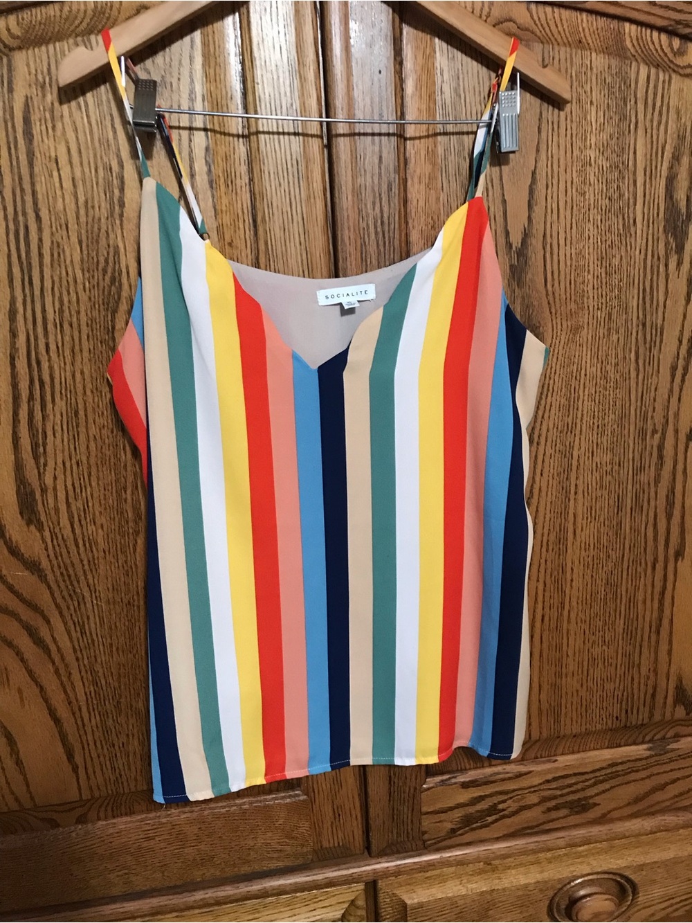 Socialite Nordstrom Women’s XL Striped Camisole Lined NWOT